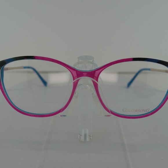COCO SONG CCS 199 (C:02) PINK / TEAL / PURPLE 53-16-140 EYEGLASS FRAMES - Picture 2 of 9